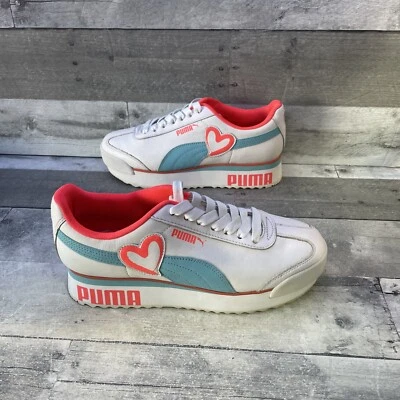 Zapatillas Mujer Puma Roma Amor Corazón Talla 8.5 W Azul y Naranja 371861-01 Foto 1 de 4