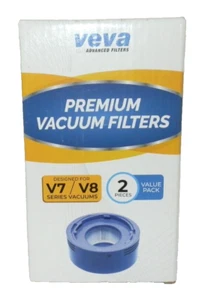 Veva Advance Premium Vacuum Filters 2 Count for Dyson V7 V8 Series Vacuums - Picture 1 of 2