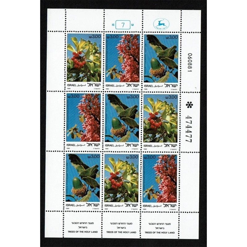 FR1744 - 1981 Israel Trees Of The Holy Land Mini Sheet - Image 1 of 1