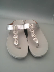 Fitflop Fino plata brillo gema talla 8 - Imagen 1 de 8