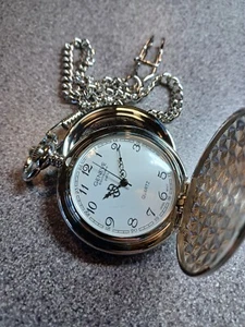 Geneve Pocket watch with chain Engraved with name - Picture 1 of 3