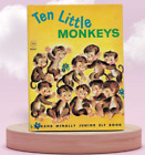 Vintage TEN LITTLE MONKEYS Rand McNally Junior Elf Book 1953 ILLUSTRATED 