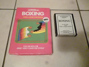 Atari 2600 Boxing Jeu Rose Boîte De Blanc Cartridge Très Rare - Picture 1 of 1