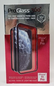 Pro Glass 360° Full Body Magnetic HD Tempered Cover New Apple iPhone 11 Pro Case - Picture 1 of 2