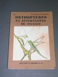 Entomologie Ed. Boubée L. Chopard Atlas des Aptérygotes et Orthoptèroides 1955 - Picture 1 of 5