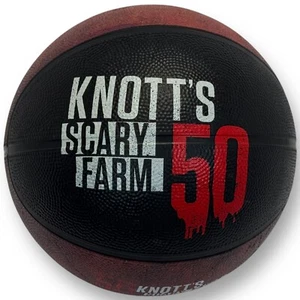 Baloncesto Knott's Scary Farm 2023, Knott's Berry Farm 50 aniversario - raro - Imagen 1 de 2