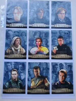 Stargate SG1 Seasons 5 Dr DANIEL JACKSON TRIBUTE (Set of 9 Cards) - Image 1 of 2
