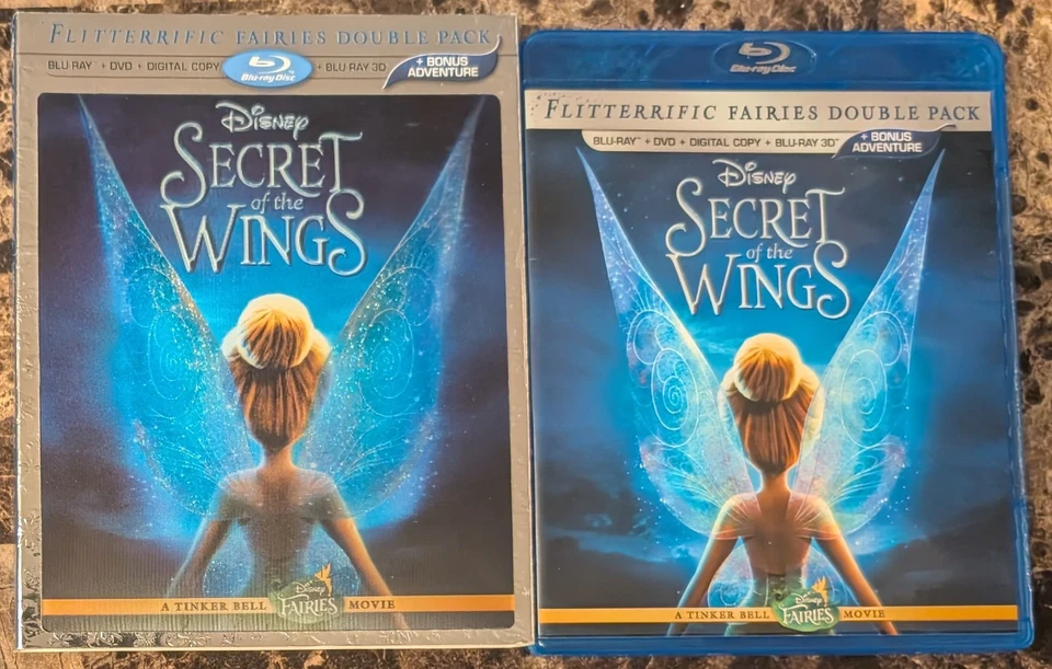 Disney Secret of the Wings Blu-ray + 3D, 2012, 2-Disc Set w Lenticular Slipcover - Image 1 of 1