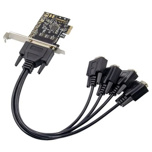 Carte de commande ST331 PCIe X1 AX99100 4S industrie RS232 COM port carte de commande M5306 - Photo 1/10