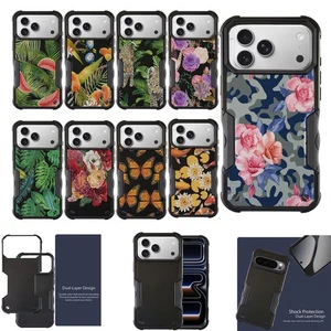 Para [iPhone 17 PRO][DUAL TACTICAL][Funda híbrida de dos piezas] Floral - Imagen 1 de 31