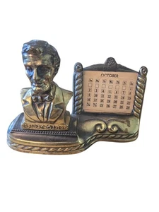 Vintage Ewiger Kalender Abraham Lincoln Grab Illinois 6" x 4" - Bild 1 von 7
