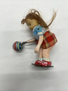 Vintage Suzy Bouncing Ball Tin Wind Up Toy T.P.S. Japan. Working. - Picture 1 of 12