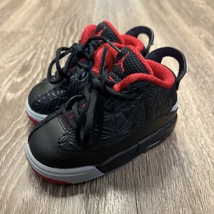 Nike Air Jordan Dub Zero "Bred" schwarz/wolfsgrau/rot 311072-013 Kindergröße 5C - Bild 1 von 13