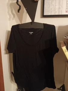Old Navy Womens Black Short Sleeve Scoop Neck T-Shirt Top Size Medium NWOT - Picture 1 of 3