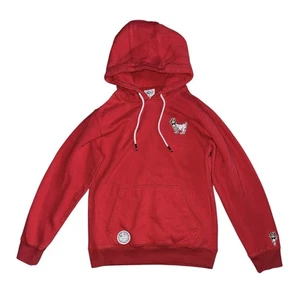 Goat USA Unisex Adult Red Embroidered Logo Hoodie Sweatshirt XS - Picture 1 of 5