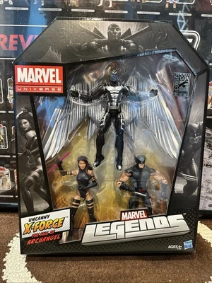 Marvel Legends Uncanny X-Force Wolverine Arcángel Psylocke SDCC 2012 Exclusivo Foto 1 de 4