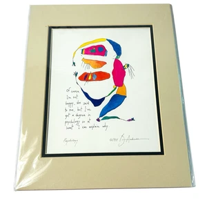 Brian Andreas Story People Print Psychology 1995 Story Arts People Matted - Picture 1 of 6