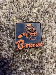 Vintage 70’s Atlanta Braves MLB Rubber Sports Magnet - Rare - Picture 1 of 3