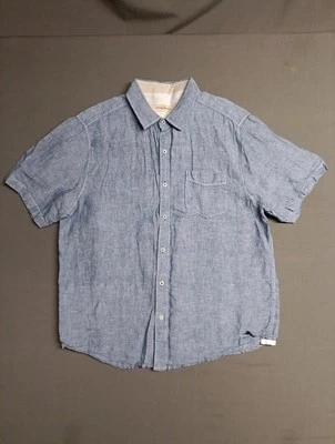Tommy Bahama Party Breezer Shirt Men's Large L 100% Linen Short Sleeve Woven EUC - Image 1 of 4