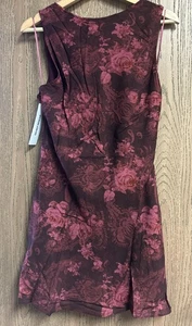 Princess Polly VIVRE MINI DRESS BURGUNDY PAISLEY Size US 10 New - Picture 1 of 6