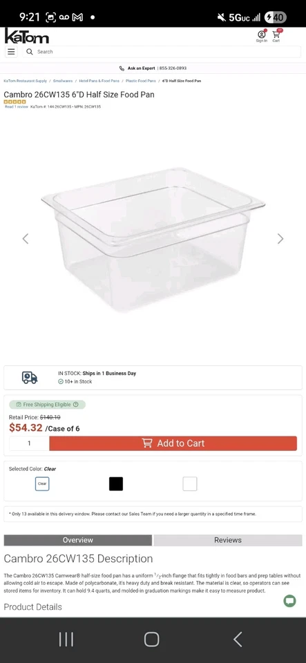 Cambro pans & lids - Image 1 of 4