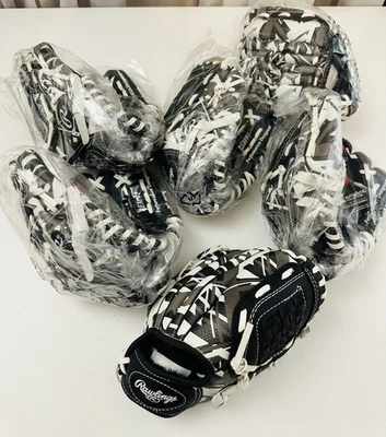 MLB Rawlings Remix REM91 Basket Weave Age 3-5 11 1/2” Leather Glove NEW Lot Of 6 - Image 1 of 4