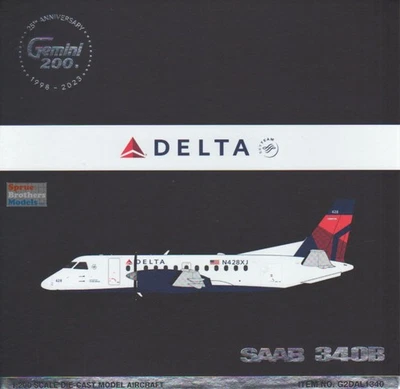 GEMG21340 1:200 Gemini Jets Delta Connection Sab 340B Reg #N428XJ Foto 1 de 2