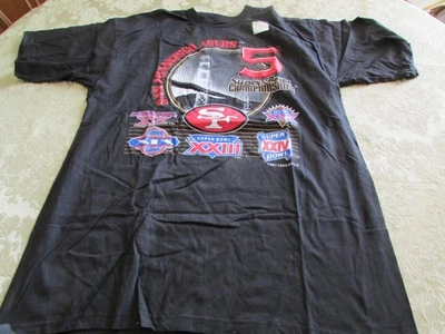 Super Bowl S.F. de colección Camiseta 49ers 5 Times Super Bowl Champs XL con etiqueta Foto 1 de 3