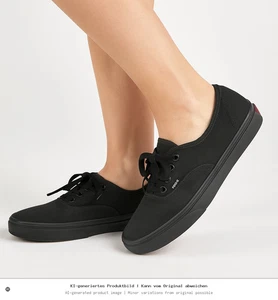 Vans Authentic Sneaker Basse Donna Nere Tessuto Casual (UK6.5) - Foto 1 di 4