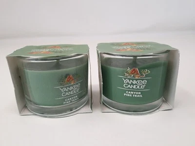 Yankee Candle Mini Votive Lot Of 2 Canyon Pine Trail Holiday NIB 1.3oz  - Image 1 of 4