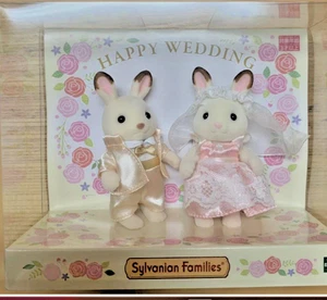Sylvanian Families Precioso Juego de Parejas de Boda (Rosa) Raro Última Edición Caja Dañada - Imagen 1 de 3
