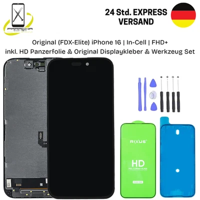 Original (FDX) Display iPhone 16 IN-CELL Super Retina Pro FHD+ Touchscreen - Bild 1 von 4