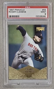 1997 Pinnacle ROGER CLEMENS #55 PSA 9 Mint Low Pop Boston Red Sox  - Picture 1 of 2