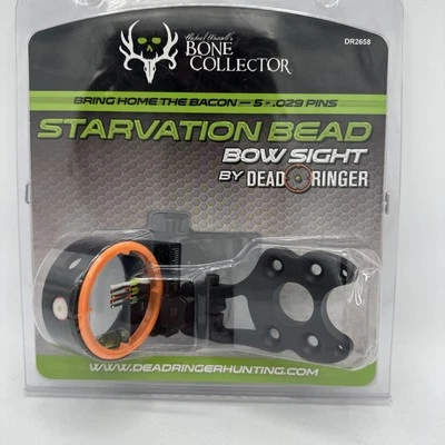 Mira de arco de cuentas Dead Ringer Starvation - 5 pines .029 con luz de vista y nivel DR2658 Foto 1 de 4