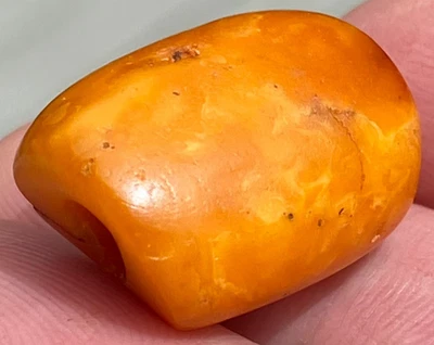 RARO ANTIGUO MUY ANTIGUO ÁMBAR TIBETANO ABALORIO - ¡HERMOSO PÁTINA USADO! Foto 1 de 4