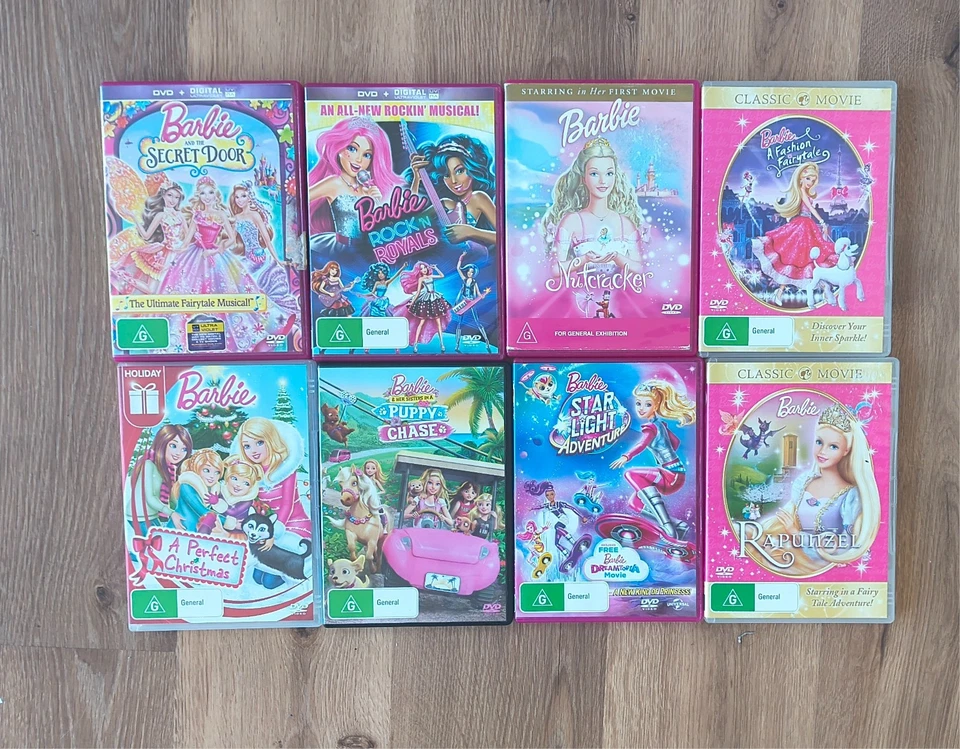 Barbie DVDs Bundle Collection Bulk x 8  R4 - image 1 of 1