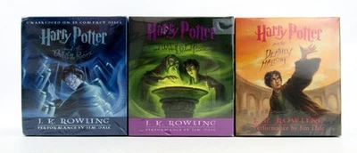 Lot 3 HARRY POTTER CD AUDIOBOOKS Order Phoenix Half Blood & Deathly Hallows NEW - Image 1 of 3
