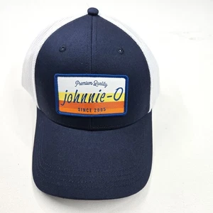 Johnnie-O Hat Baseball Cap Sunrise Trucker XX Blue white OS Logo - Picture 1 of 5