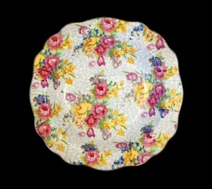 Beautiful Vintage Japan Chintz Footed Candy Dish - Picture 1 of 5