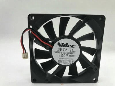 1pcs   NIDEC D08I-14BS3 01 14V 0.06A 8CM 8015 Inverter refrigerator silent fan - Image 1 of 3