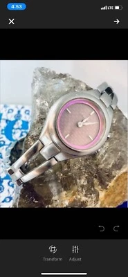 Часы OSSIL Big Tic ES9650 нержавеющая/розовая зеркальная цифровая циферблат новый аккумулятор! - Изображение 1 из 4