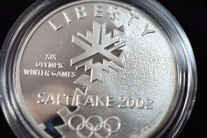 US 20O2 P SALT LAKE CITY OLYMPICS $1 -PROOF-MINT PACKAGING - Picture 1 of 15
