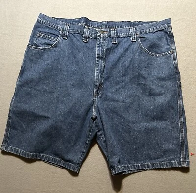 WRANGLER SHORTS MEN'S BLUE DENIM CARPENTER WORKWEAR SIZE 46 - Image 1 of 4