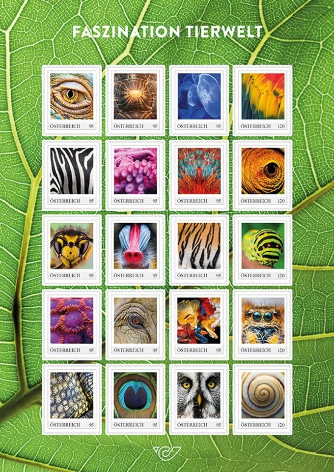 Austria   2025 Fascination animal owl bee monkey   sheetlet in pack !   mnh - Image 1 of 1