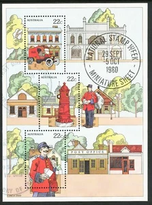 Australia 1980 National Stamp Week Mini Sheet used - Picture 1 of 1