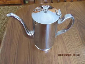 Vintage D.W. Haber & Son N.Y. Stainless Steel Hinged Tea or Coffee Server-Heavy - Picture 1 of 12