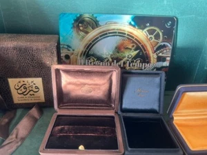 Boxes Earrings Pendants Earrings Rings Cases Lot 4 Pcs Vintage No. 15 - Picture 1 of 16