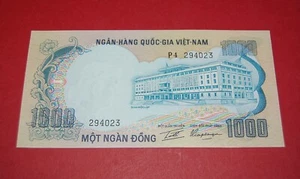 Vietnam del Sur 1000 Dong P-34 con Elefantes Billete Mundial Sin Circular - Imagen 1 de 2