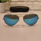 Ray-Ban RB3025 Aviator Large Metal 112/4L 58-14 3P Mirror Gold Blue Polarized