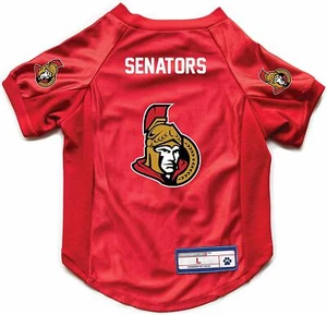 JERSEY ELÁSTICO DE LUJO OTTAWA SENATORS PERRO GATO MASCOTA XS PEQUEÑO MEDIANO GRANDE XL GRANDE - Imagen 1 de 2